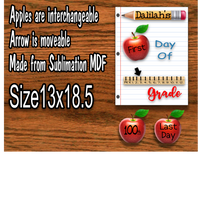Load image into Gallery viewer, Back to school board with last day & 100th day