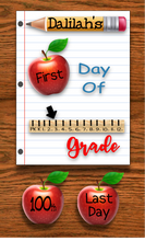 Load image into Gallery viewer, Back to school board with last day & 100th day