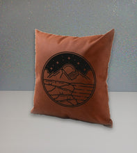 Load image into Gallery viewer, Faux Leather Engraved Pillow