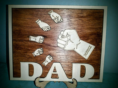 Fathers Day Fist Bump Sign