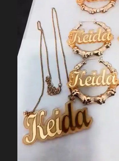 Acrylic Name Necklace