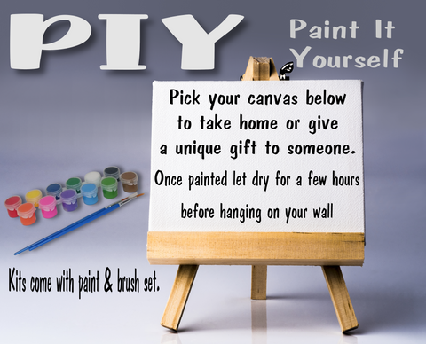 PIY Paint It Yourself Canvas (Read the details before ordering)